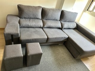 Sofá gris 3 plazas