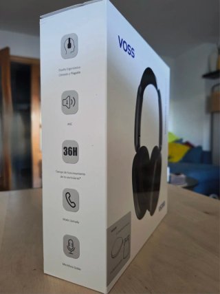 Auriculares VOSS VS300 Bluetooth ANC Negros. Nuevo