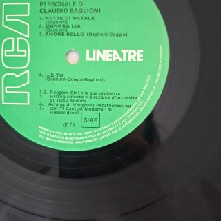 Claudio Baglioni Personale LP 12" 33 giri RCA