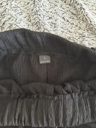 Conjunto negro top y pantalón largo Shein talla L