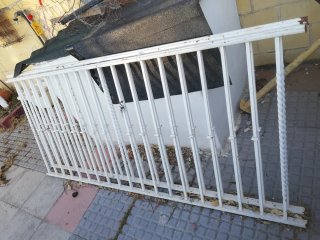 Barandas de hierro forjado blancas