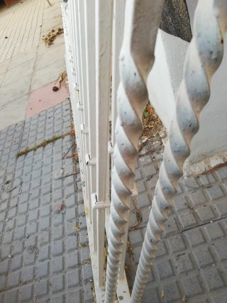 Barandas de hierro forjado blancas