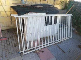Barandas de hierro forjado blancas