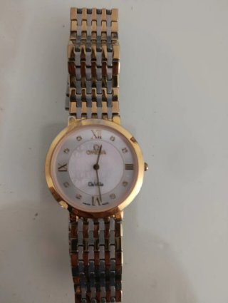 Reloj Omega De Ville Mujer Oro y Acero