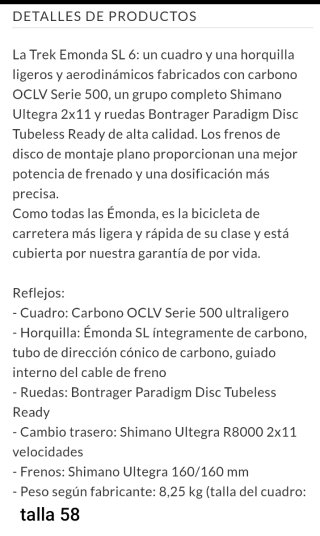 Bicicleta Carretera Trek Émonda SL6