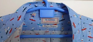 Camisa El Ganso Estampada Surfistas Azul