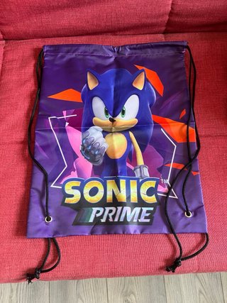 Lote Sonic : Mochila, Neceser y Saco Nuevo