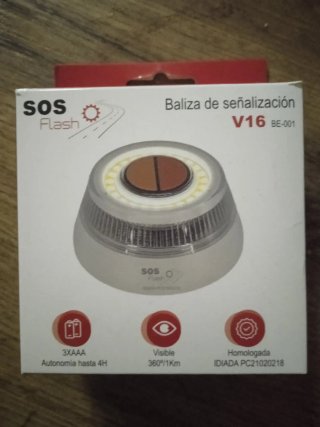 Baliza Señalización V16 SOS Flash