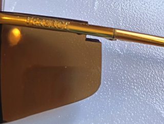 Occhiali Versace Shield Maschera Oro Marrone