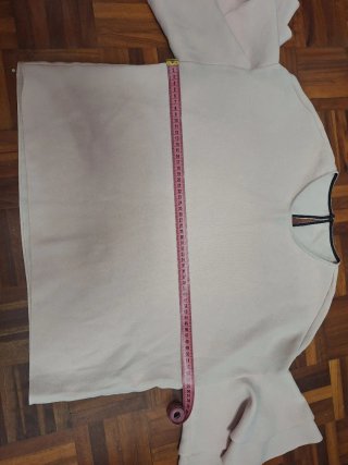 Blusa Zara T.M/L rosa volantes