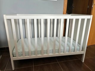 Cuna Ikea Blanca con colchon