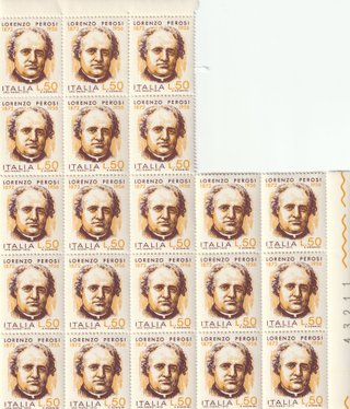 Lotto 21 Francobolli Italia Lorenzo Perosi
