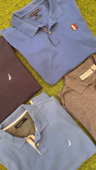 Lote 4 Polos Hombre Talla L Nautica Tommy