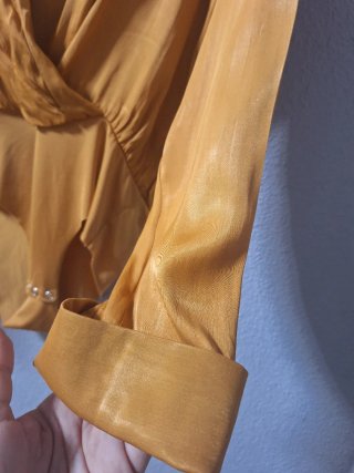 Blusa/Body Zara Mostaza T. S