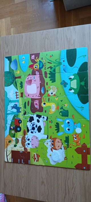 Puzzle Janod Táctil Granja
