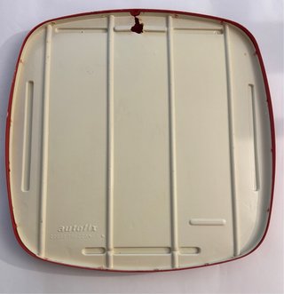 Specchio Autofix rosso anni '70 Space Age
