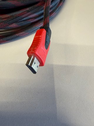 Cavo HDMI intrecciato rosso e nero