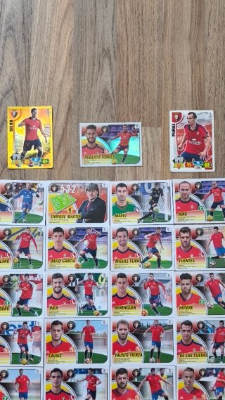 Lote 34 Cromos CA Osasuna Panini Adrenalyn