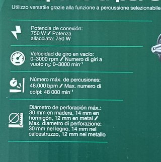 Taladro Percutor Parkside Nuevo