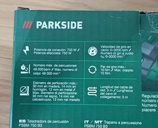 Taladro Percutor Parkside Nuevo