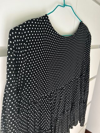 Blusa Renatta lunares negra talla S/M