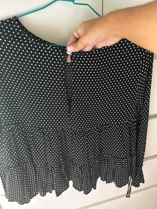 Blusa Renatta lunares negra talla S/M