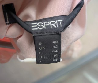 Vestido de cóctel Esprit rosa talla L, nuevo