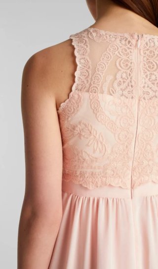 Vestido de cóctel Esprit rosa talla L, nuevo
