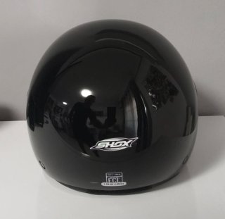 Casco Moto Jet SHOX Negro