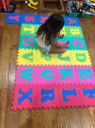 Suelo Puzzle Alfombra Infantil Letras y Números