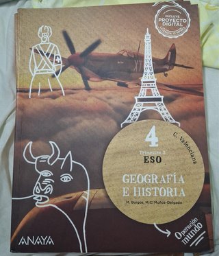 Pack de libros de historia 4 eso