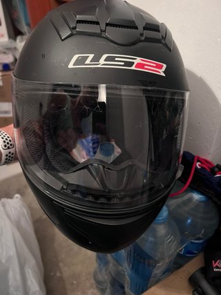 Casco Integral Moto LS2 Negro Mate