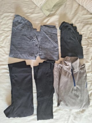 Ropa térmica 12 años: 3 camisetas y 3 medias