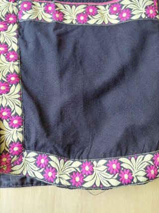 Chaqueta bordada flores mujer