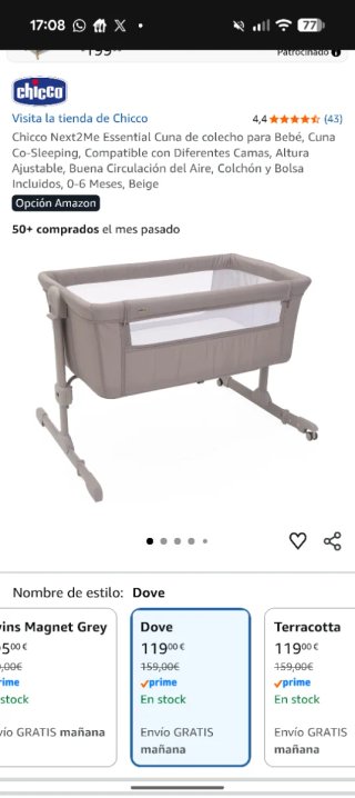 Cuna de colecho Chicco