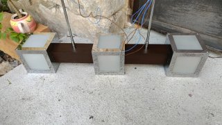 Lámpara de techo moderna metal y cristal