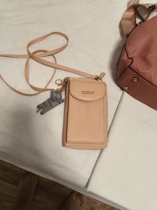 Bolso Cartera Móvil Forever Baellery Beige/Rosa