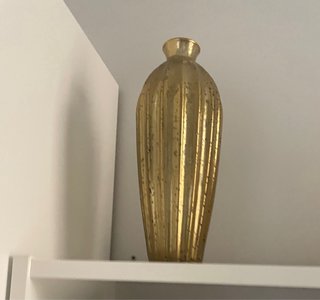 Jarrón Dorado Zara Home Vidrio