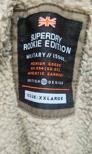 Sahariana Superdry Talla XXL Verde Oliva
