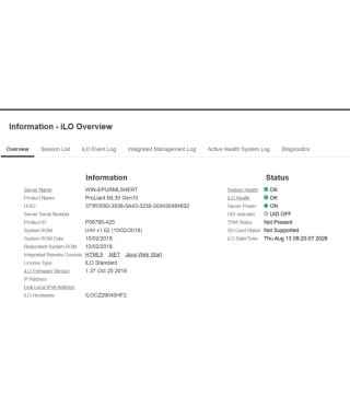 Servidor HPE ProLiant ML30 Gen10, 16 Gb Ram, E2124