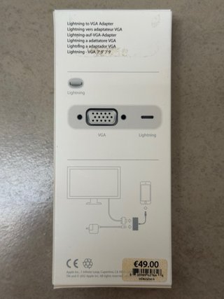 Adaptador Apple Lightning a VGA Original