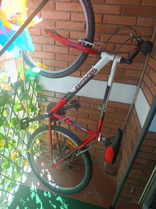 Bicicleta TOPBIKE Roja y Blanca