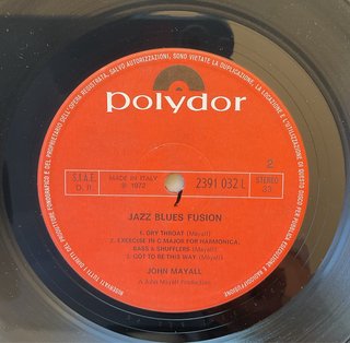 Vinile John Mayall Jazz Blues Fusion