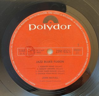 Vinile John Mayall Jazz Blues Fusion