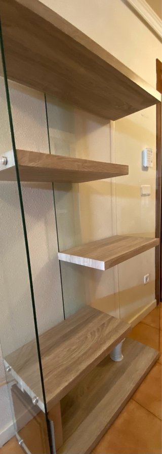 Librería Westwing Madera y Cristal