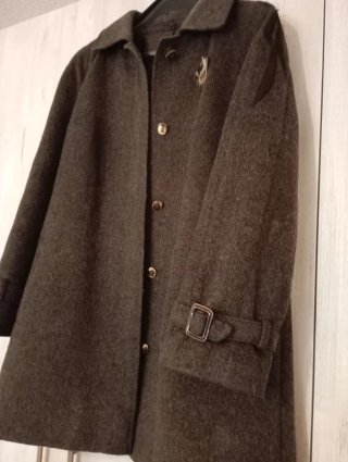 Chaquetón de paño de lana acrílica prensada