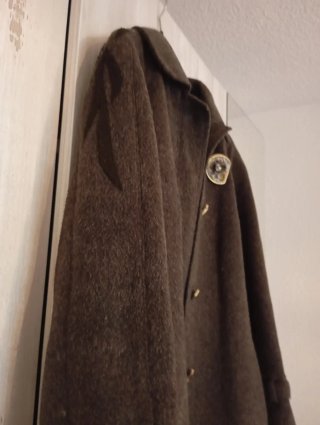 Chaquetón de paño de lana acrílica prensada