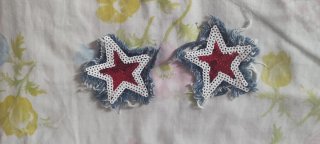 Parches estrella ropa lentejuelas