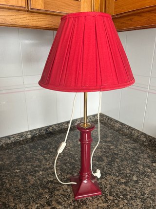 Lámpara Vintage Cerámica Burdeos