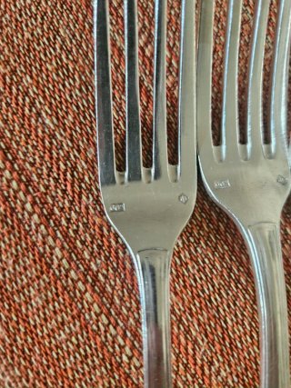 Set di posate placcate in argento
